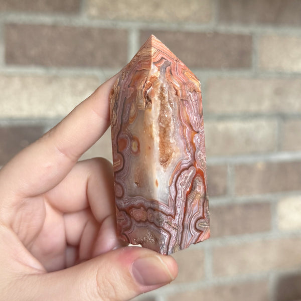 Kelowna Crystal Cave - Red Crazy Lace Agate_Tower_4