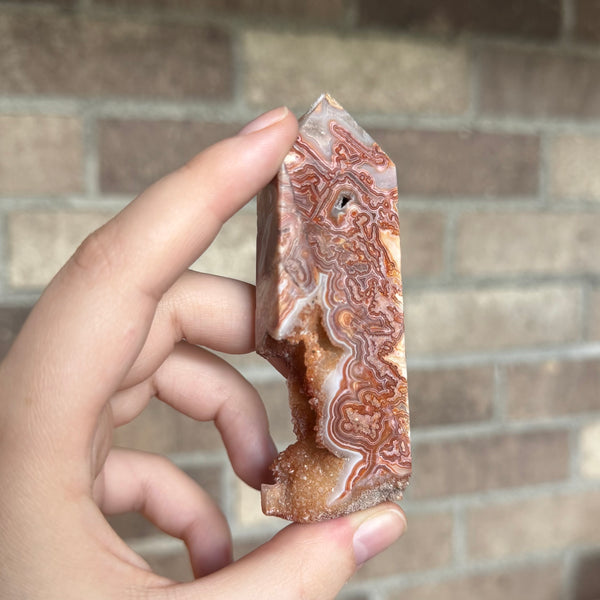 Kelowna Crystal Cave - Red Crazy Lace Agate_Tower_6