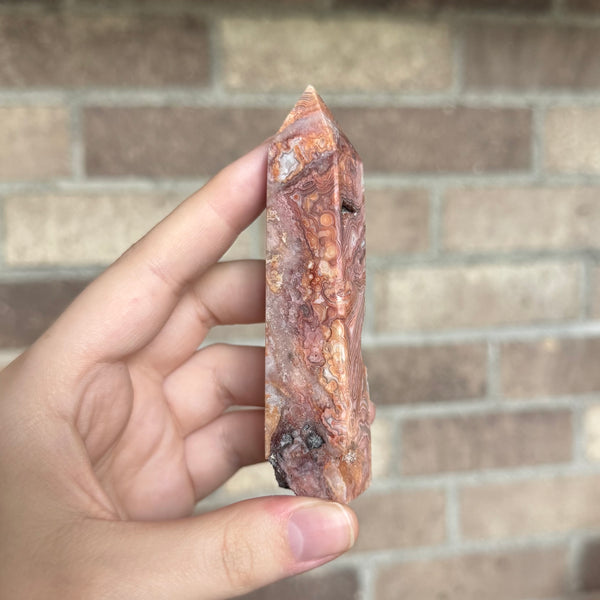 Kelowna Crystal Cave - Red Crazy Lace Agate_Tower_7