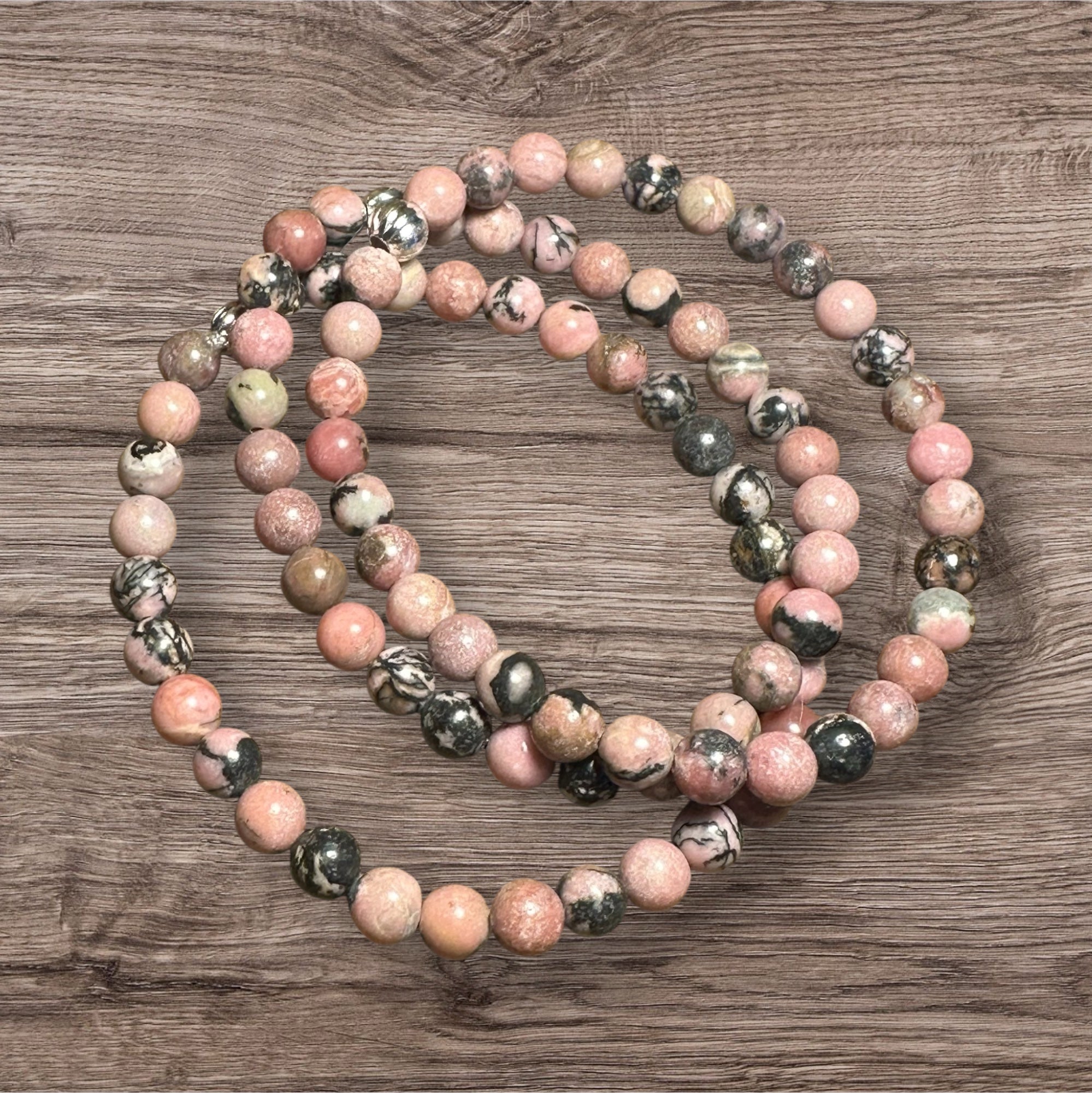 My Two Daughters Jewelry - Rhodonite 6mm Bracelet