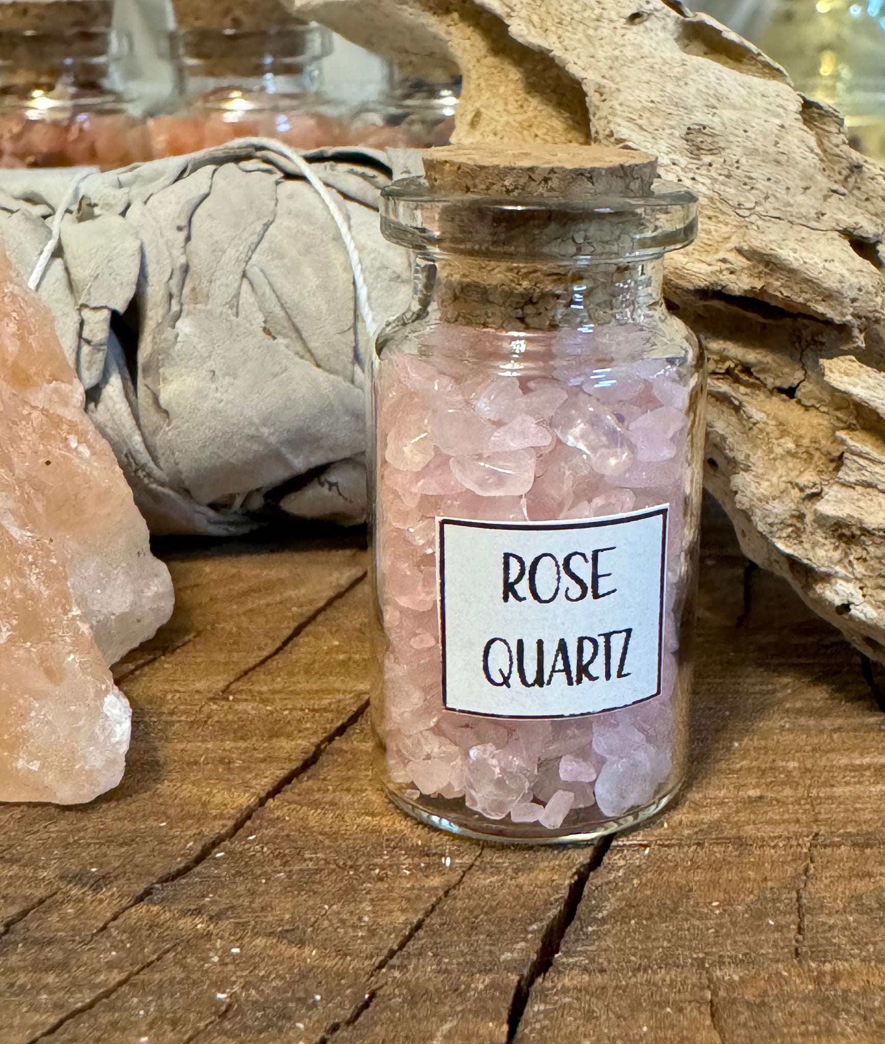Kelowna Crystal Cave - Rose Quartz Chip Jar