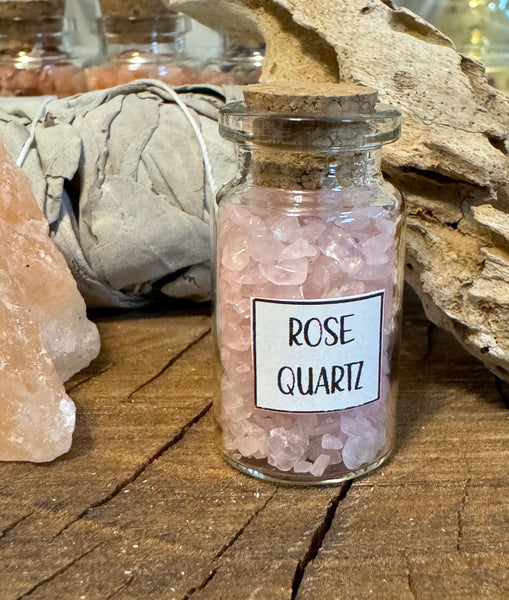 Kelowna Crystal Cave - Rose Quartz Chip Jar