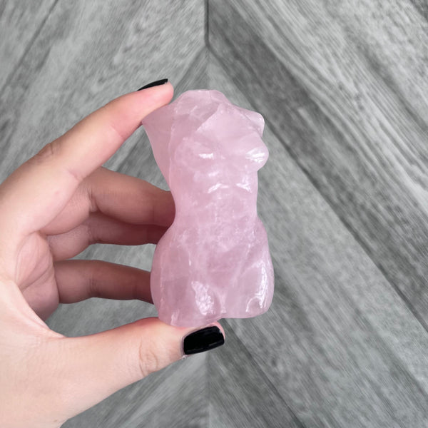 Kelowna Crystal Cave - Rose Quartz Woman Body