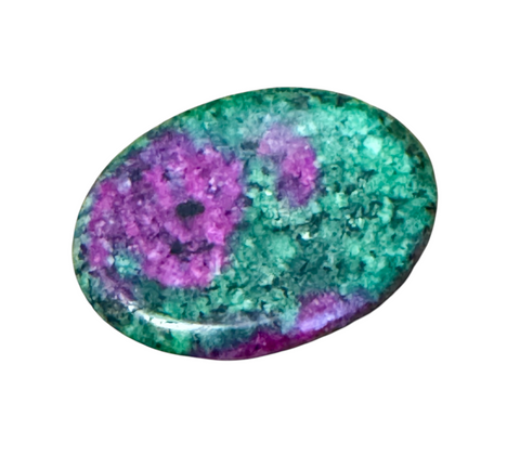 Kelowna Crystal Cave - Ruby Zoisite Worry Stone