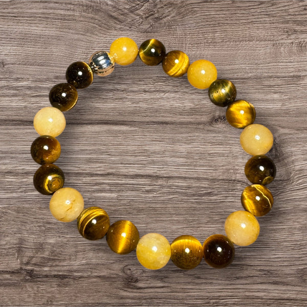 My Two Daughters Jewelry - Sagittarius Zodiac Tigers eye and Topaz