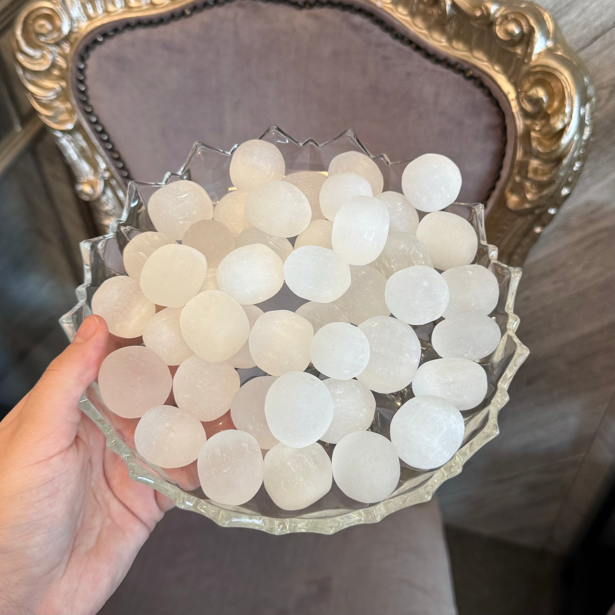 Kelowna Crystal Cave - Selenite Tumbles