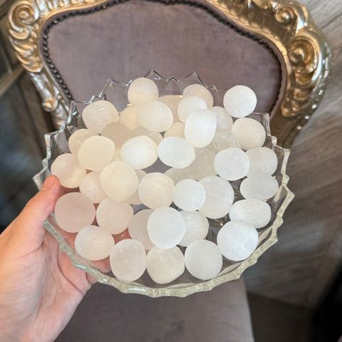 Kelowna Crystal Cave - Selenite Tumbles