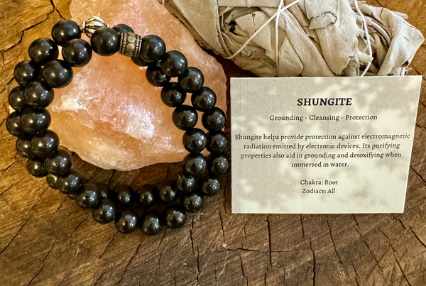My Two Daughters Jewelry - Shungite Bracelets 8mm Beads