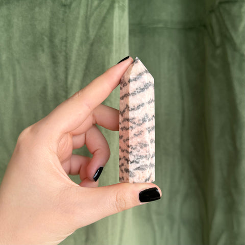 Kelowna Crystal Cave - Small Zebra Jasper Tower