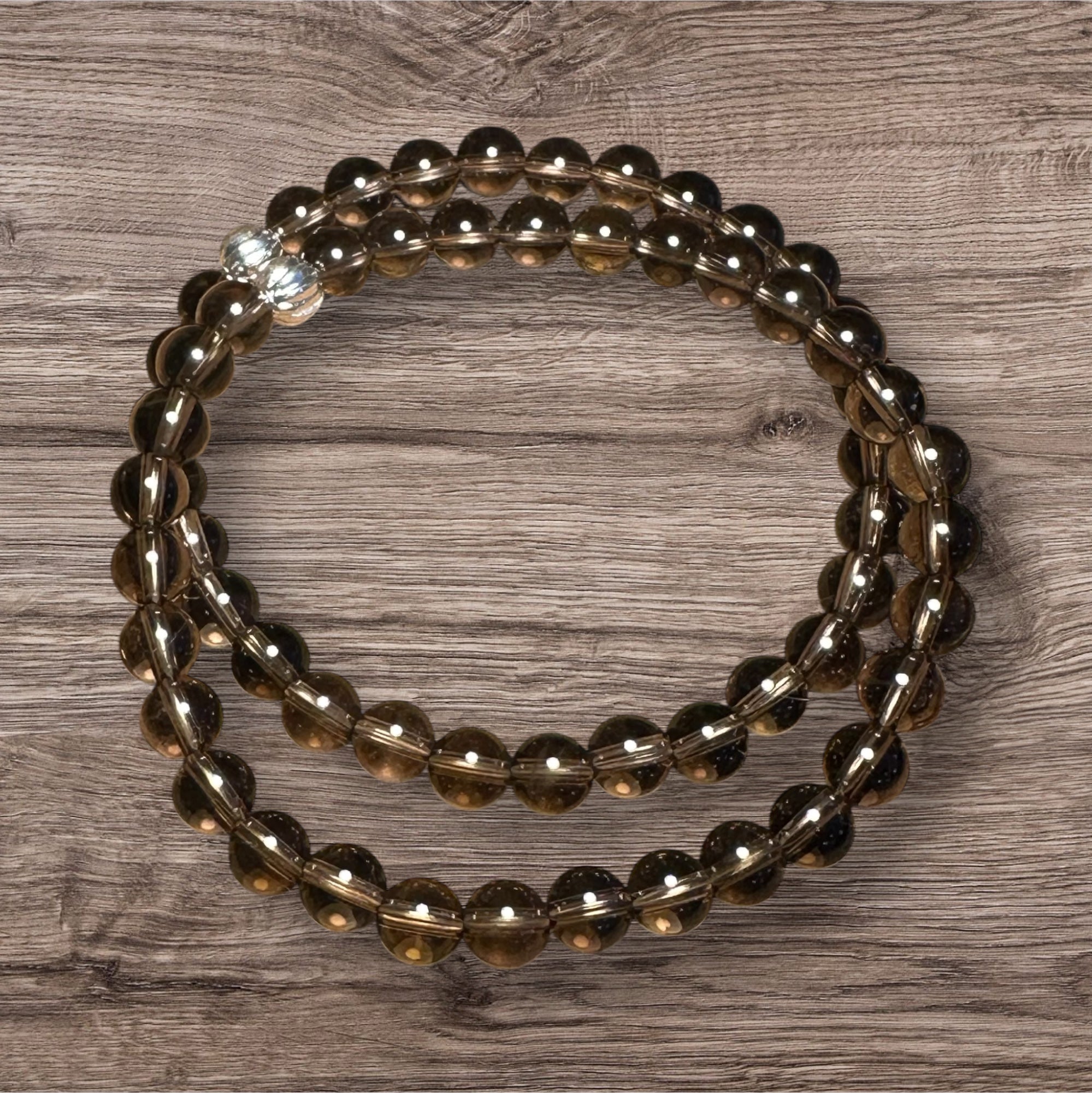 My Two Daughters Jewelry - Smokey Quartz 6mm Bracelet