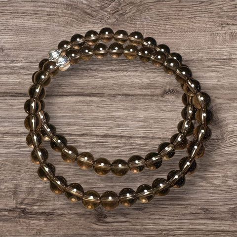 My Two Daughters Jewelry - Smokey Quartz 6mm Bracelet