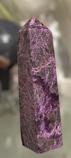 Kelowna Crystal Cave - Stitchtite obelisk
 