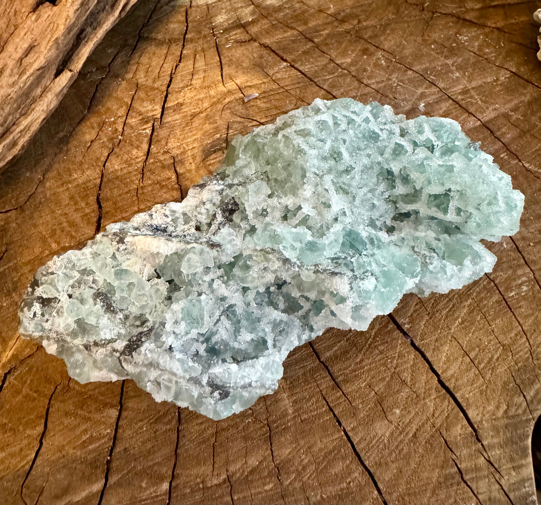 Kelowna Crystal Cave - Sugar Fluorite