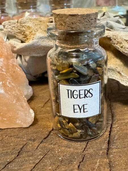 Kelowna Crystal Cave - Tigers Eye Chip Jar