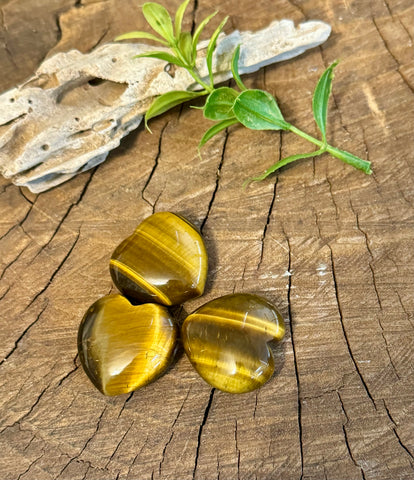 Kelowna Crystal Cave - Tigers Eye Hearts