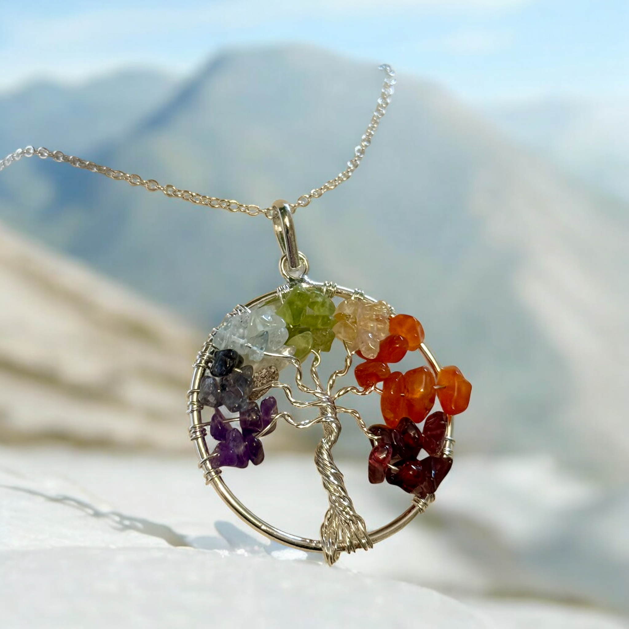 My Two Daughters Jewelry - Tree of Life Wire Wrapped Necklace