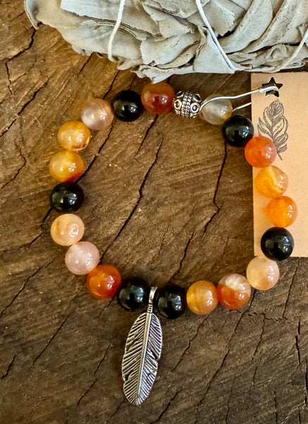 My Two Daughters Jewelry - Truth and Reconciliation Bracelet with Feather