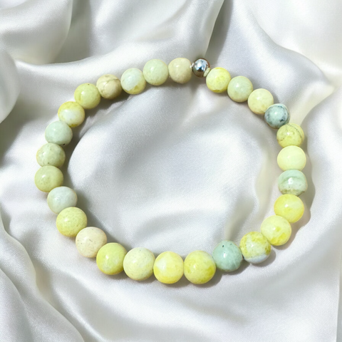 My Two Daughters Jewelry - Yellow Jasper Bracelet 6mm Beaded Bracelet