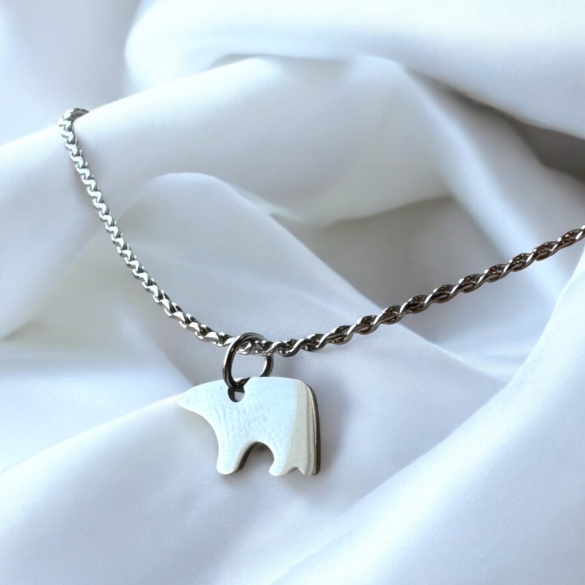 My Two Daughters Jewelry - Zuni Bear Pendant Necklace