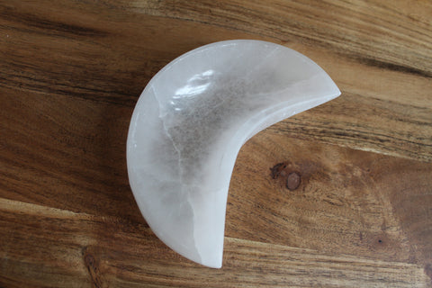 TRUE ART KELOWNA - Medium Selenite Moon Bowl