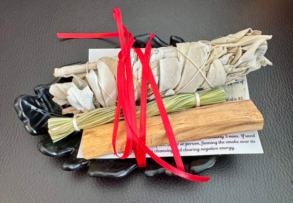 Sweetgrass Ribbon Sweetgrass & Sage Gift Set β true-art.ca