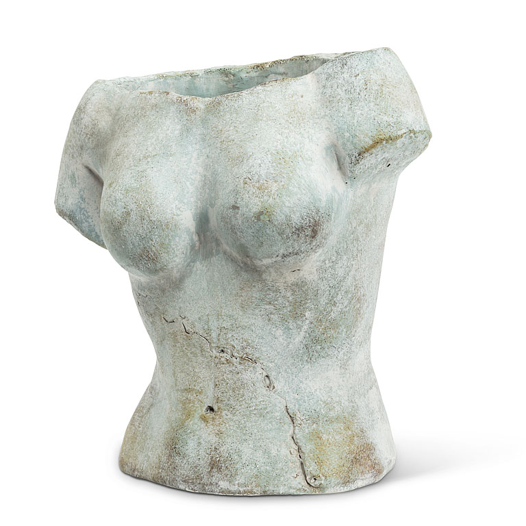 Female Torso Cement Planter/ Vase