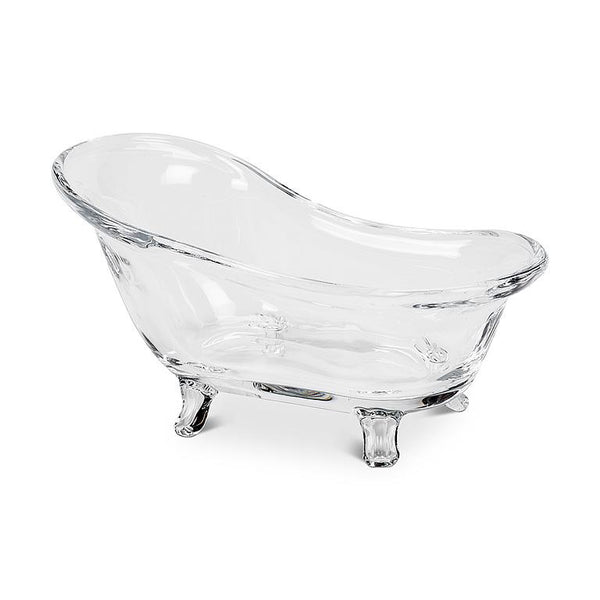 TRUE ART KELOWNA - Glass Bathtub Soap Dish 6" long