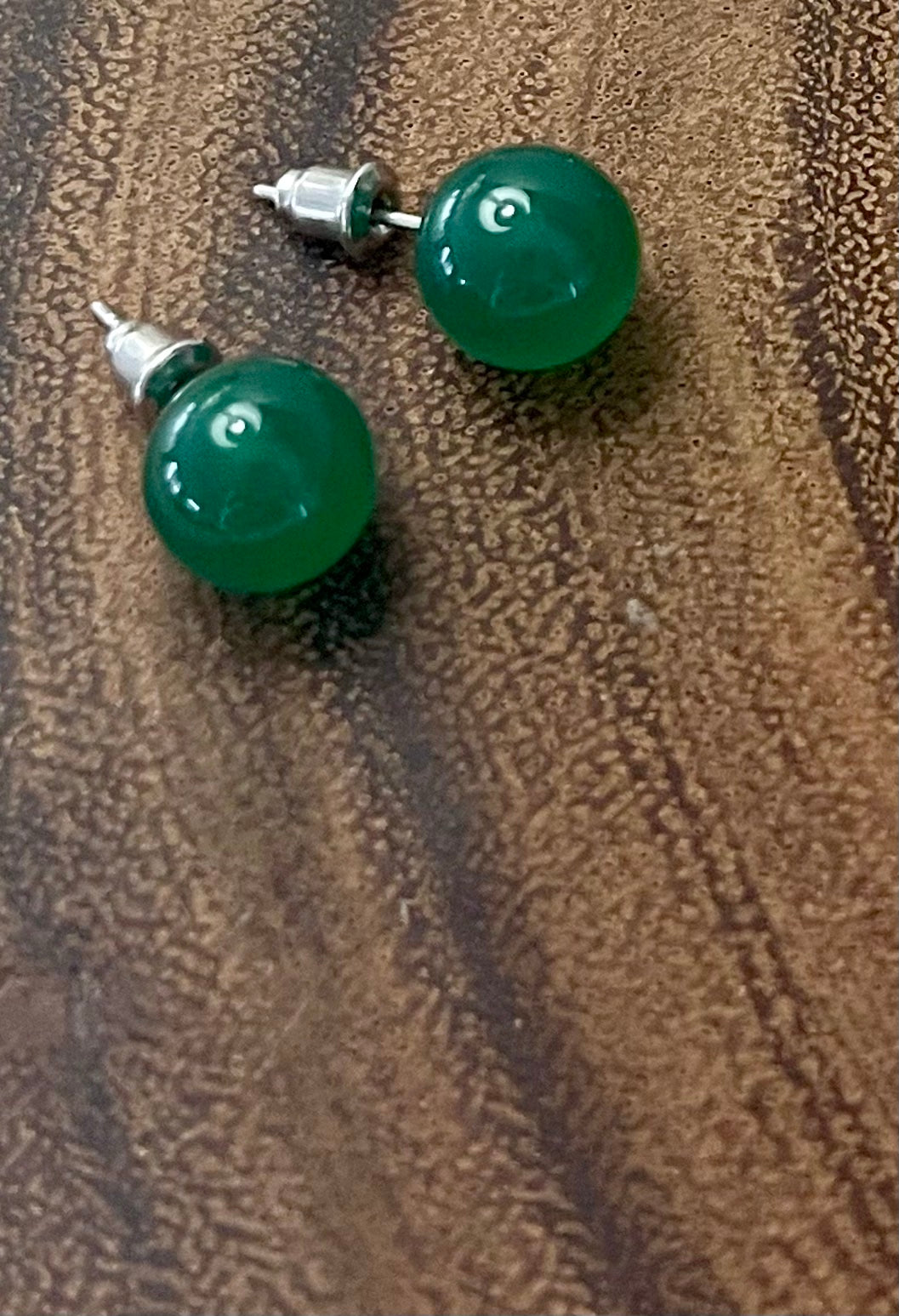 Fancy Beads - Green Aventurine Earrings
