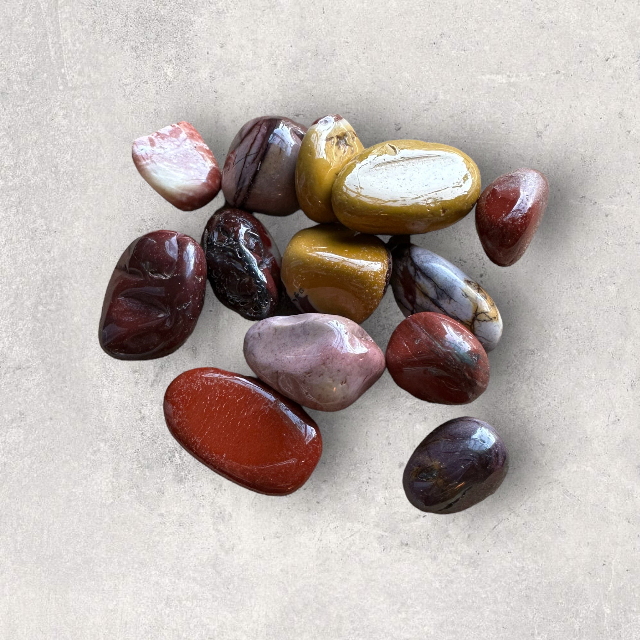 Kelowna Crystal Cave - Mookite Japser Tumbles