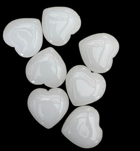TRUE ART KELOWNA - Small White Jade Hearts