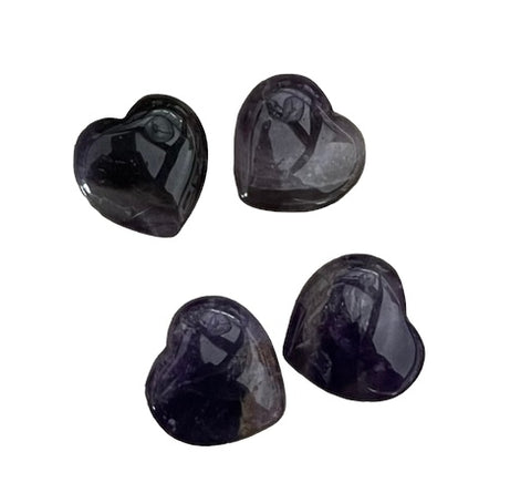 Kelowna Crystal Cave - Small Amethyst Hearts