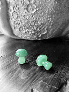 Kelowna Crystal Cave - Mini Green Aventurine Gemstone Mushrooms