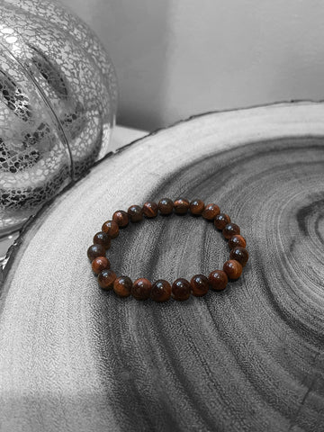 Fancy Beads - 8mm Red Tigers Eye Bracelet