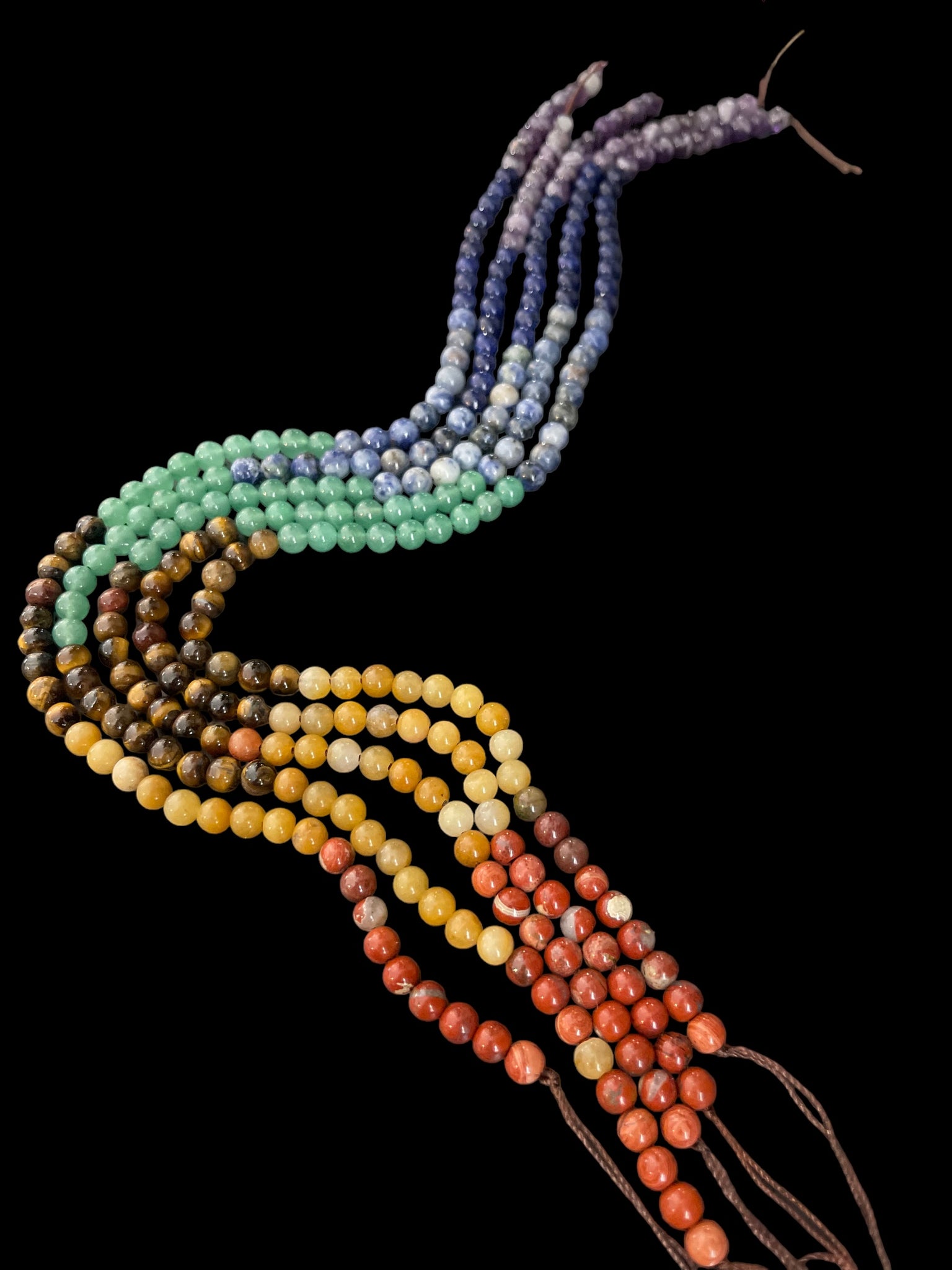 Fancy Beads - 6MM Chakra Strung Beads