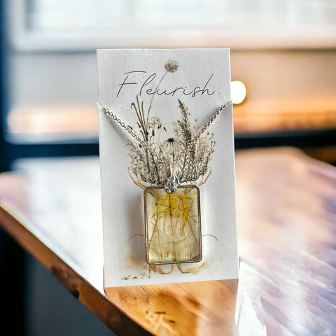 Fleurish Collection - Sterling Silver Dandelion Necklace