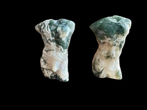 Kelowna Crystal Cave - 8 cm  Moss Agate Body Carving