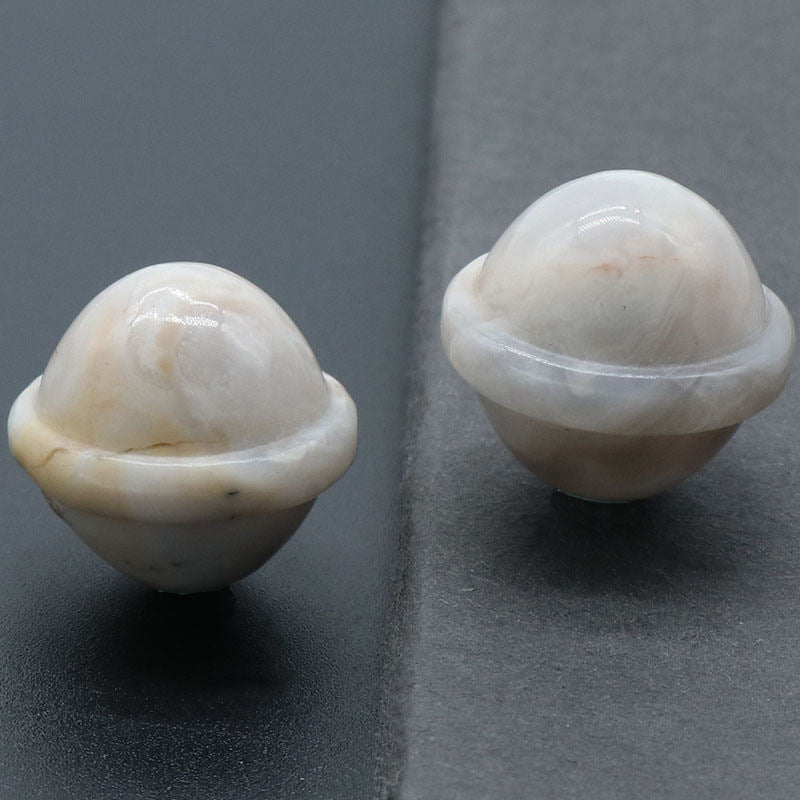 Kelowna Crystal Cave - White Agate Planets 