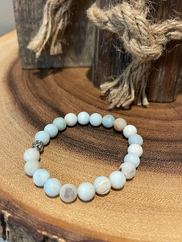 Fancy Beads - Matte Amazonite 8mm Bracelet