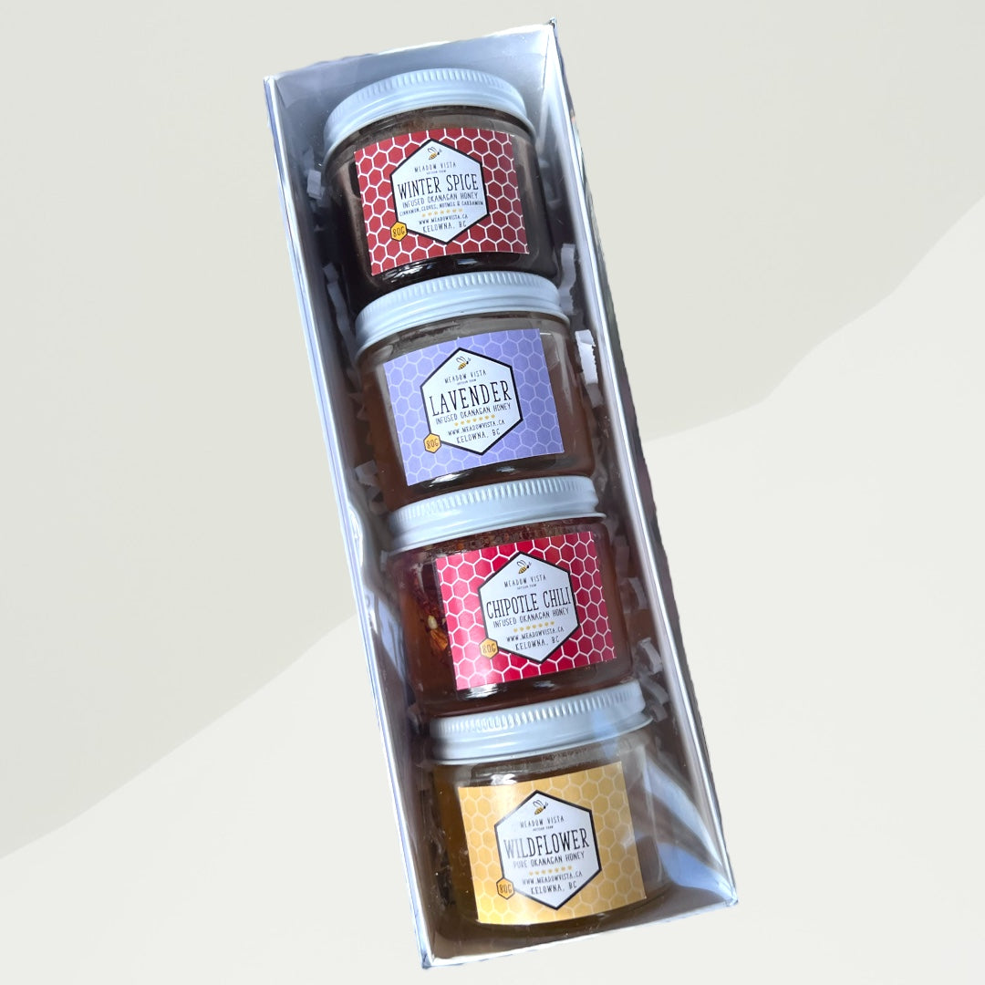 Meadow Vista - 4 pack Infused Honey Gift Pack