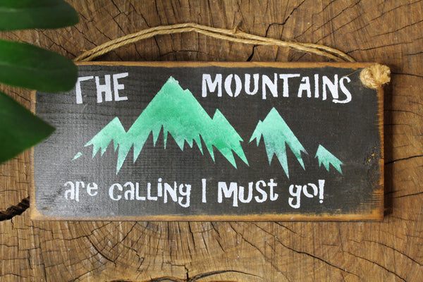 The Mountains Are Calling Wall Hanging - TRUE ART KELOWNA