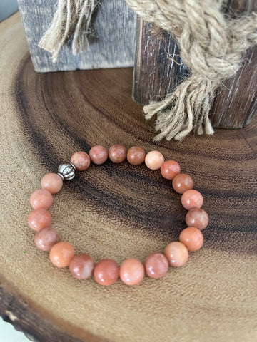 Fancy Beads - Pink Aventurine 8mm Bracelet